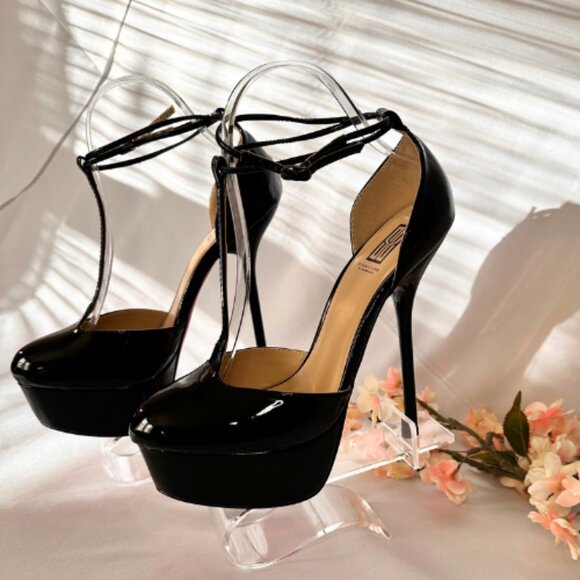 Mary Janes : Black. Patent Leather, Platforms, NWB - Picture 2 of 11